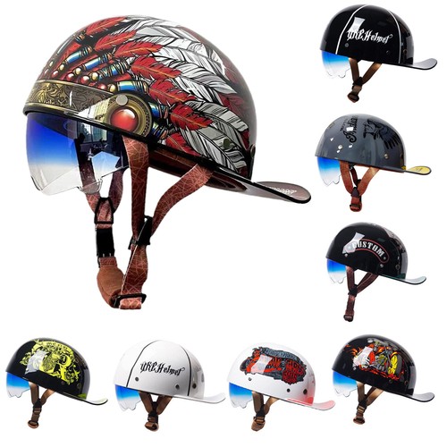 Dot open face motorcycle half - dot,