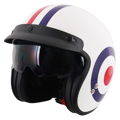 Open face scooter moped helmet - open,
