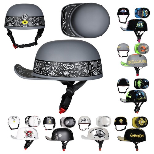 Retro motorcycle half helmet - motorcycle,