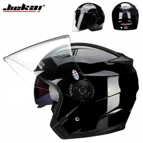 Motorcycle half helmet dual - half,
