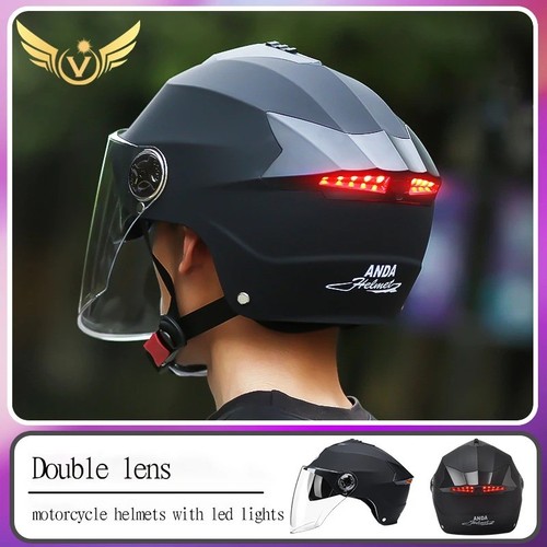 Led motorcycle helmet with - led,