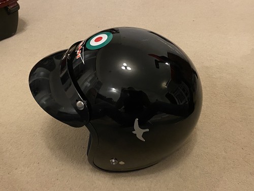 Can black motorcycle - black,