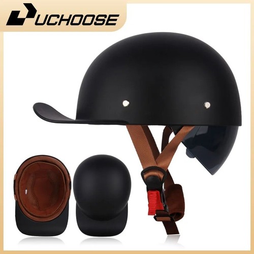 Retro motorcycle half helmet - retro,