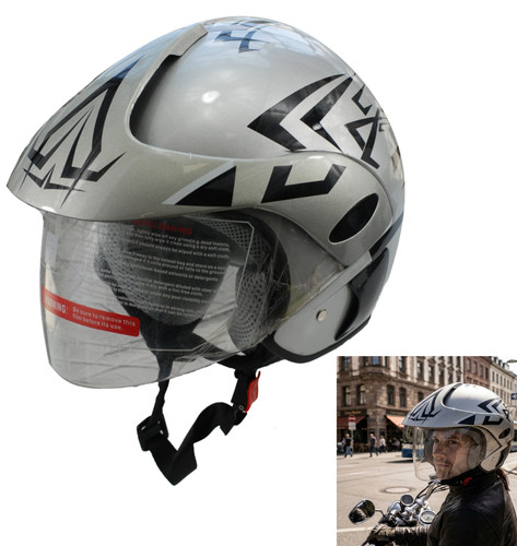 Open face jet motorcycle - open,